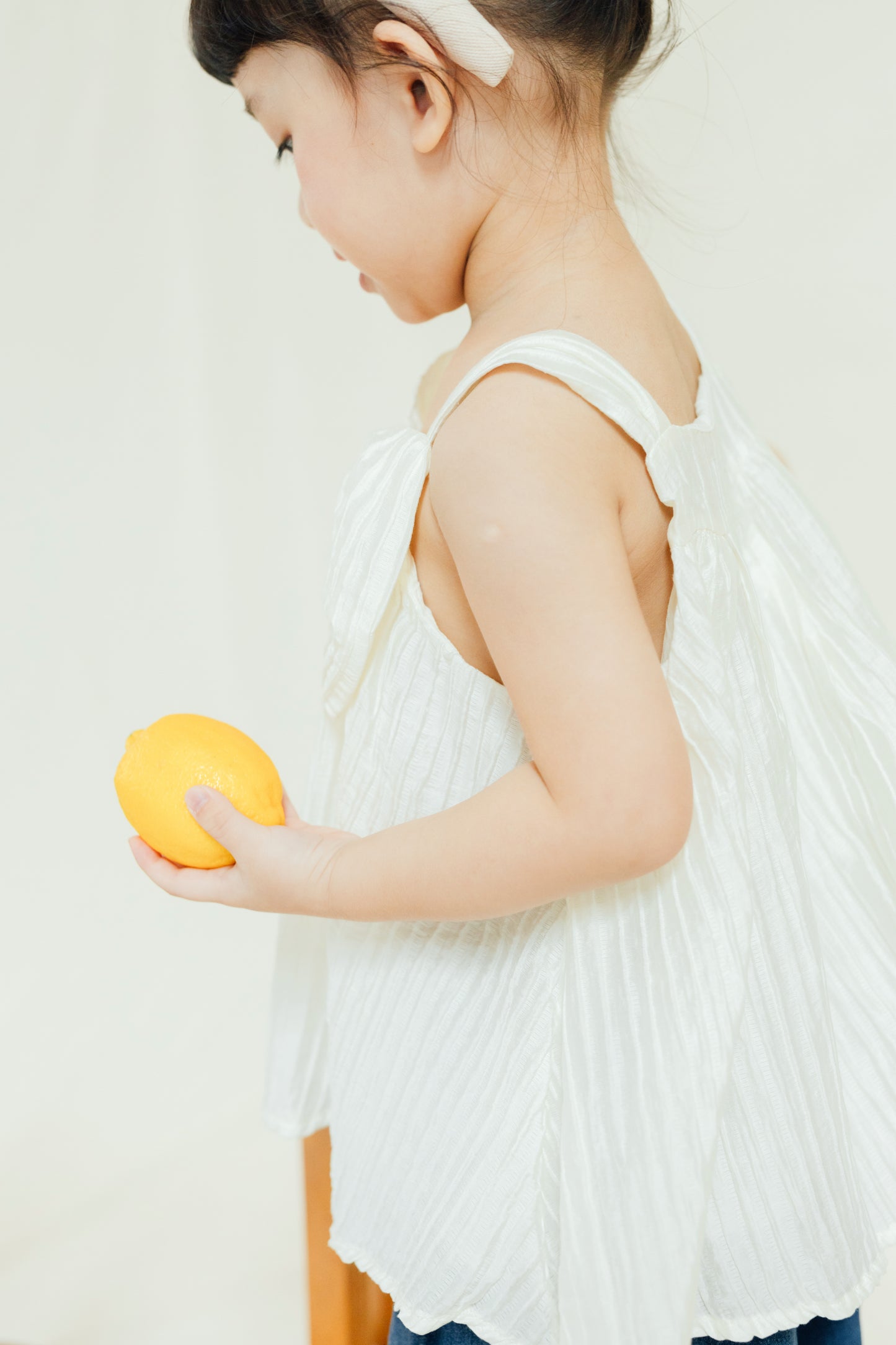 Silky Bowknot Plissé Top