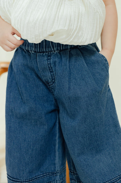 Flowy Tiered Ruffle Flare Jeans