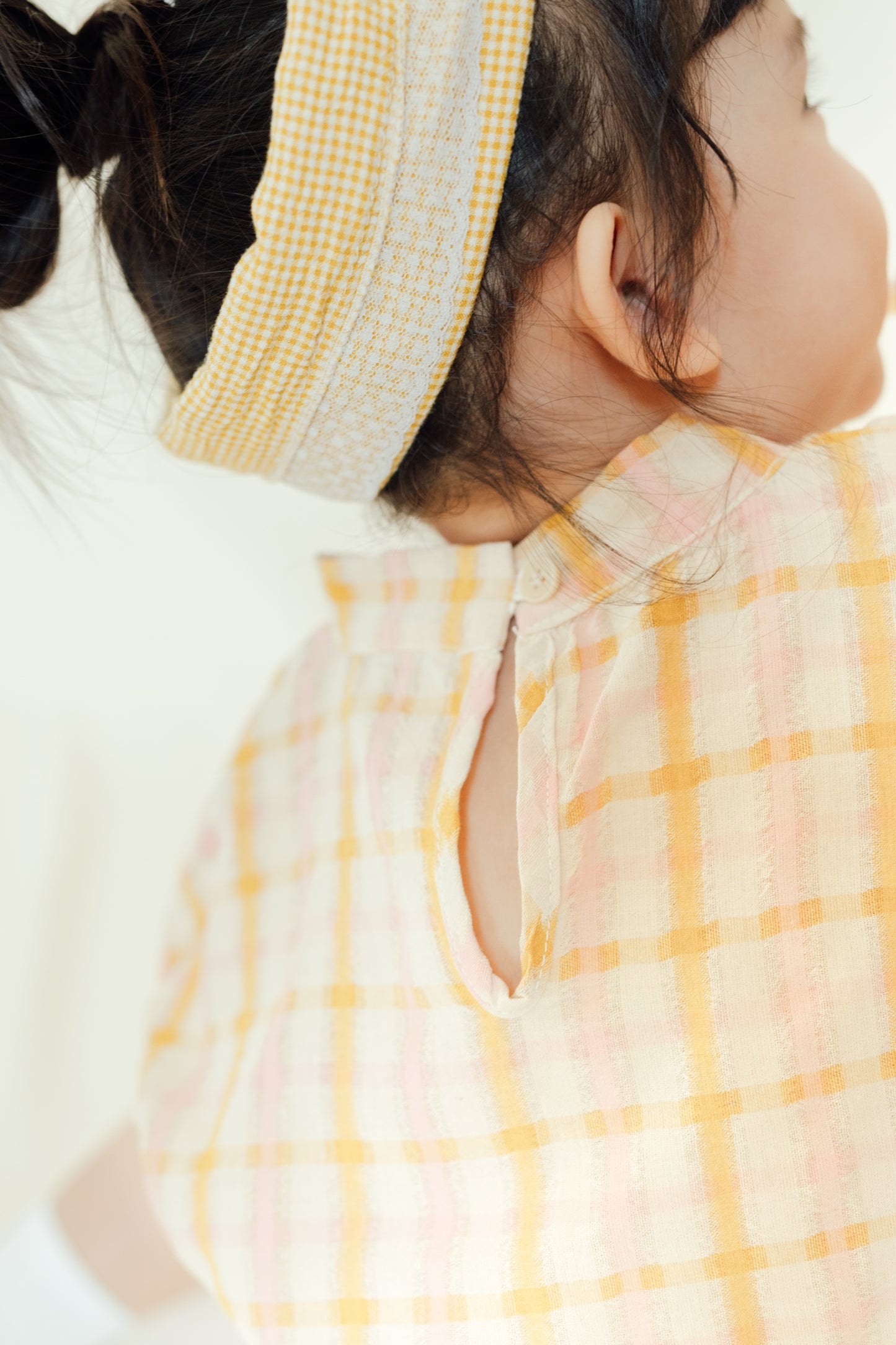 Pastel Plaid Drawstring Top
