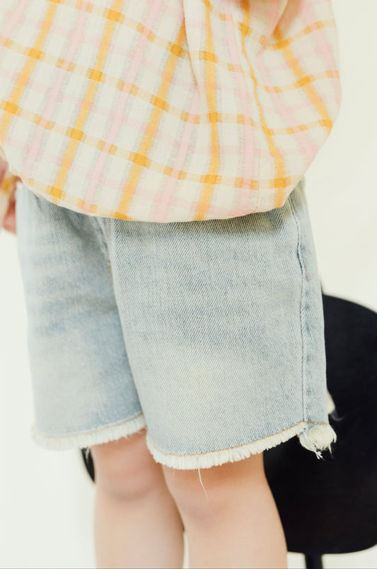 Frayed Vintage Denim Shorts