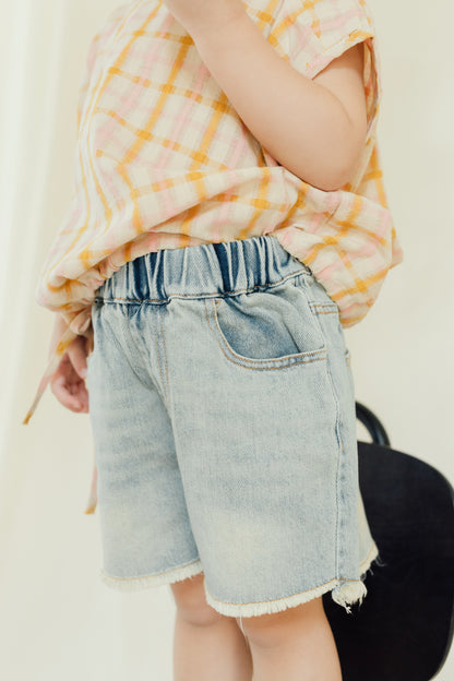 Frayed Vintage Denim Shorts