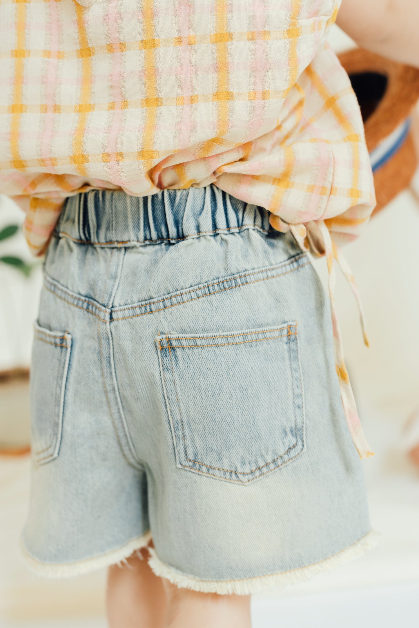 Frayed Vintage Denim Shorts