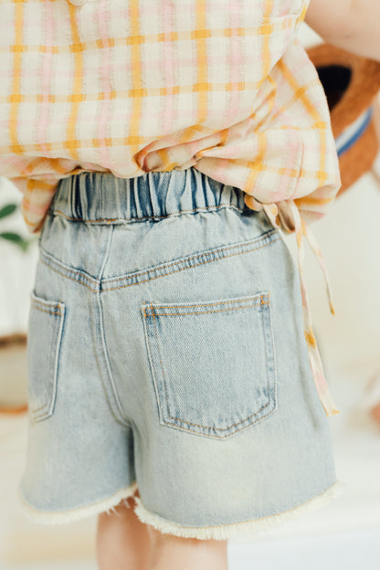 Frayed Vintage Denim Shorts
