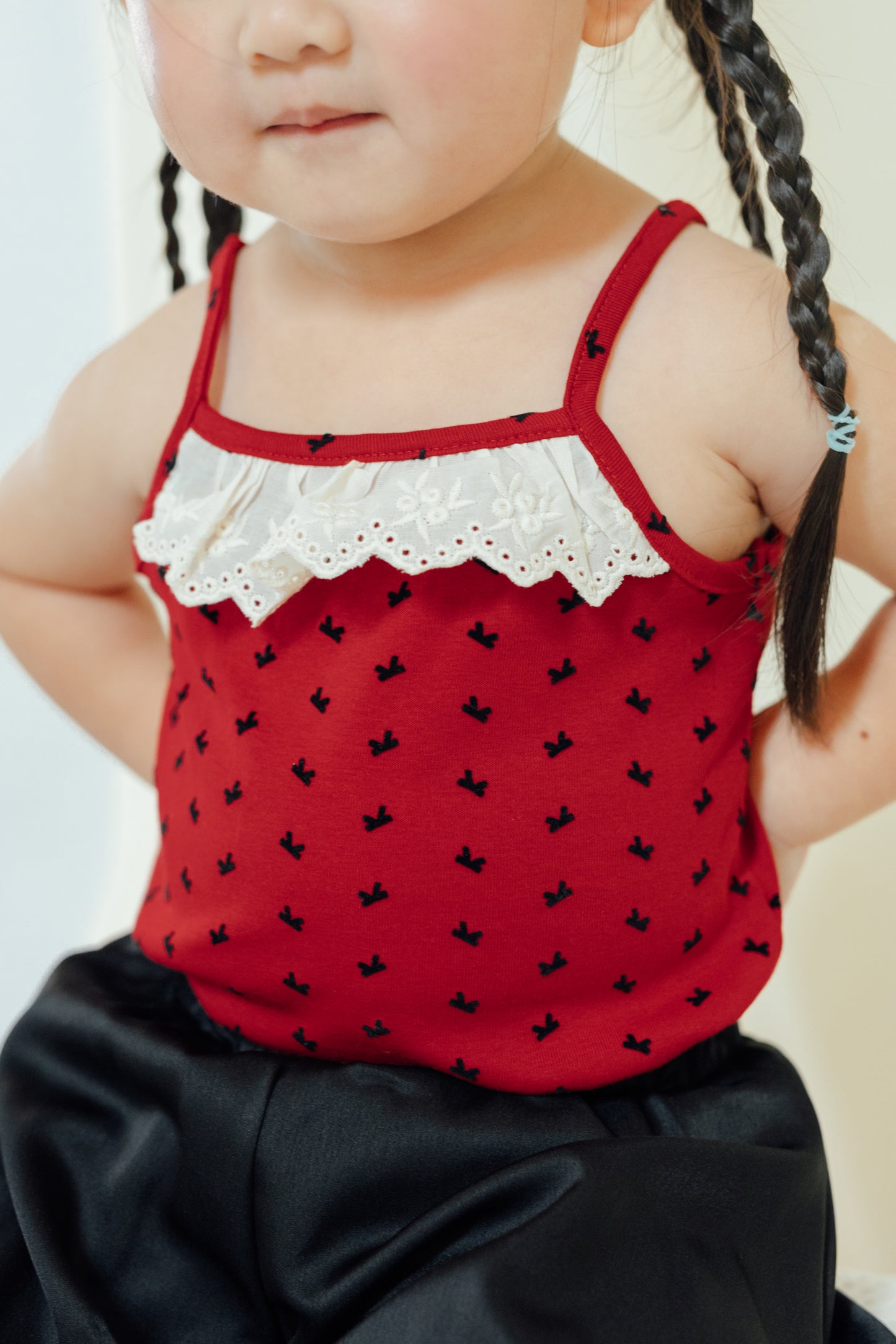 Lace Ribbon Cami Dress
