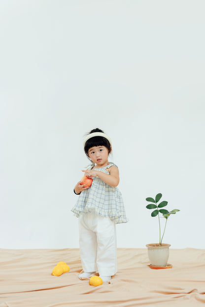 Sunny Plaid Tie-Shoulder Cami