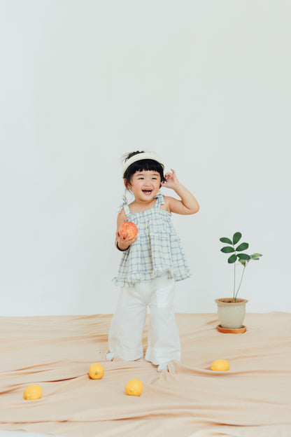 Sunny Plaid Tie-Shoulder Cami