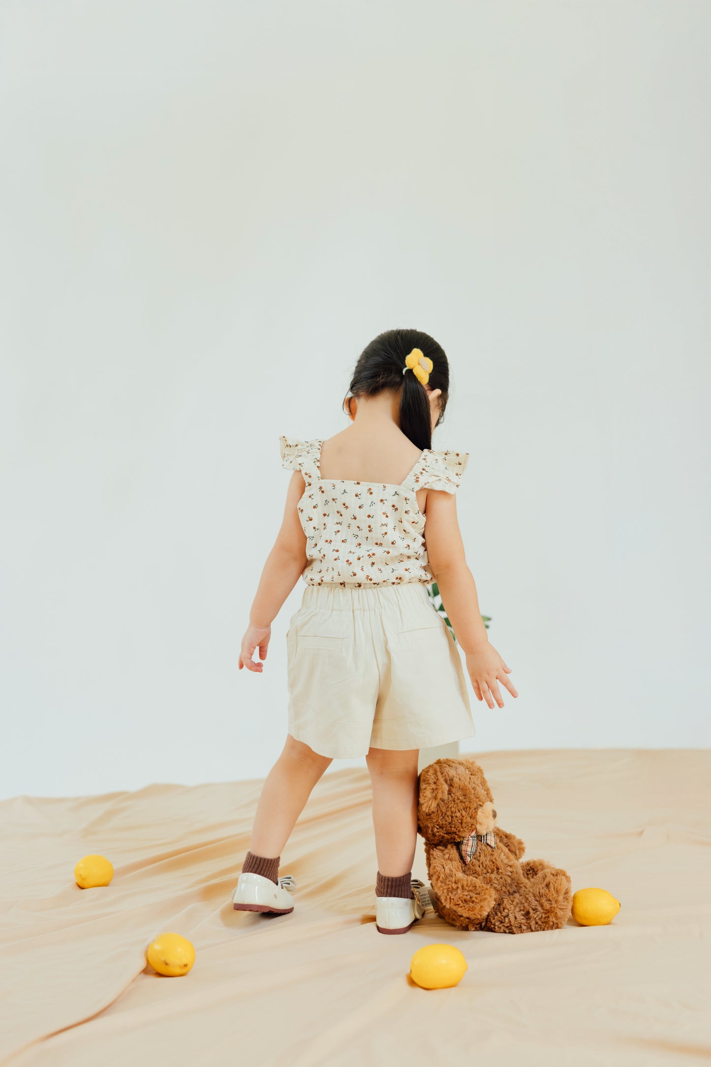 Apricot Cuffed Shorts