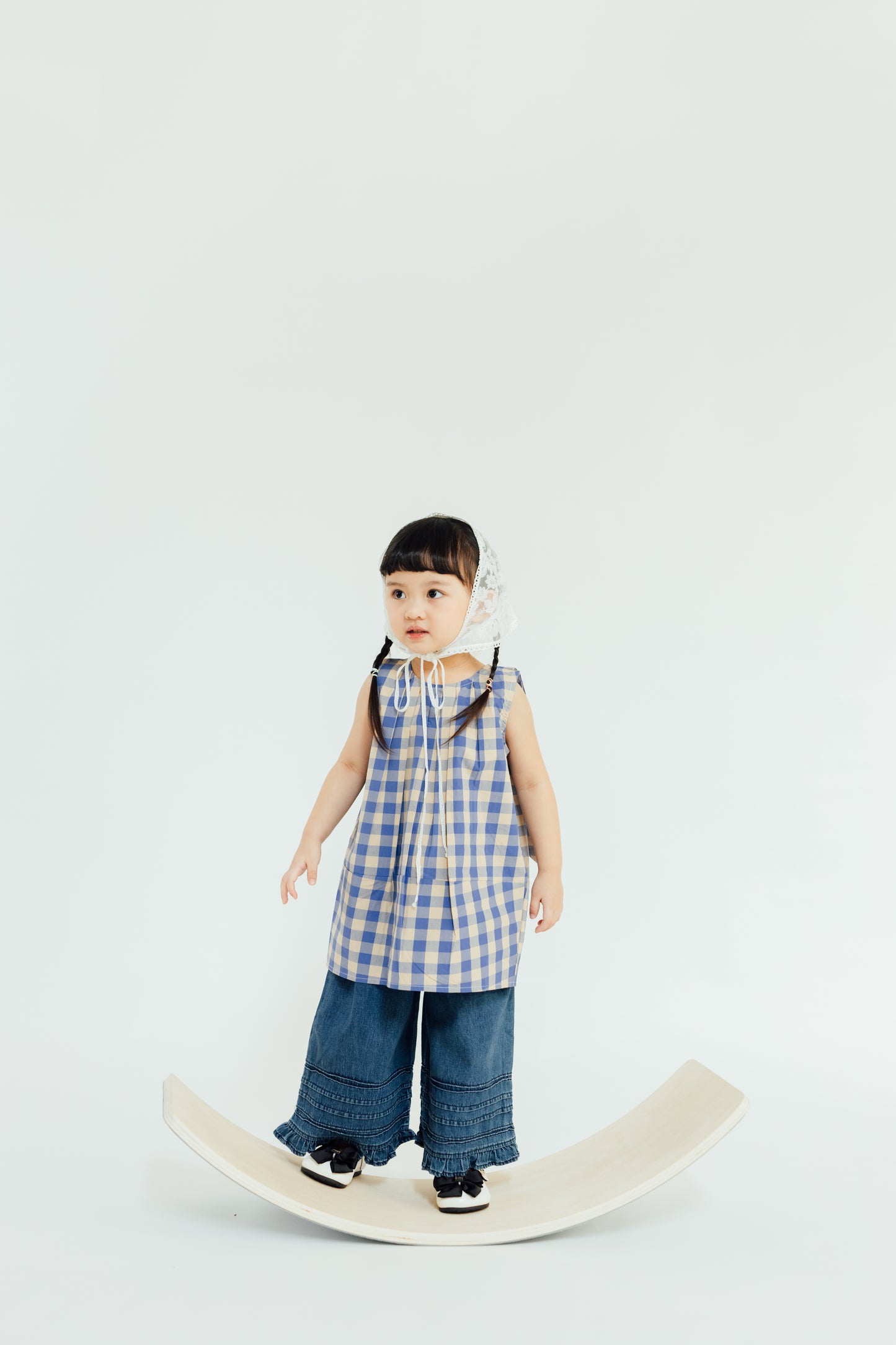 Blue Gingham Tunic Dress