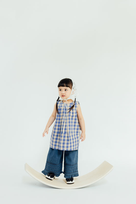 Blue Gingham Tunic Dress