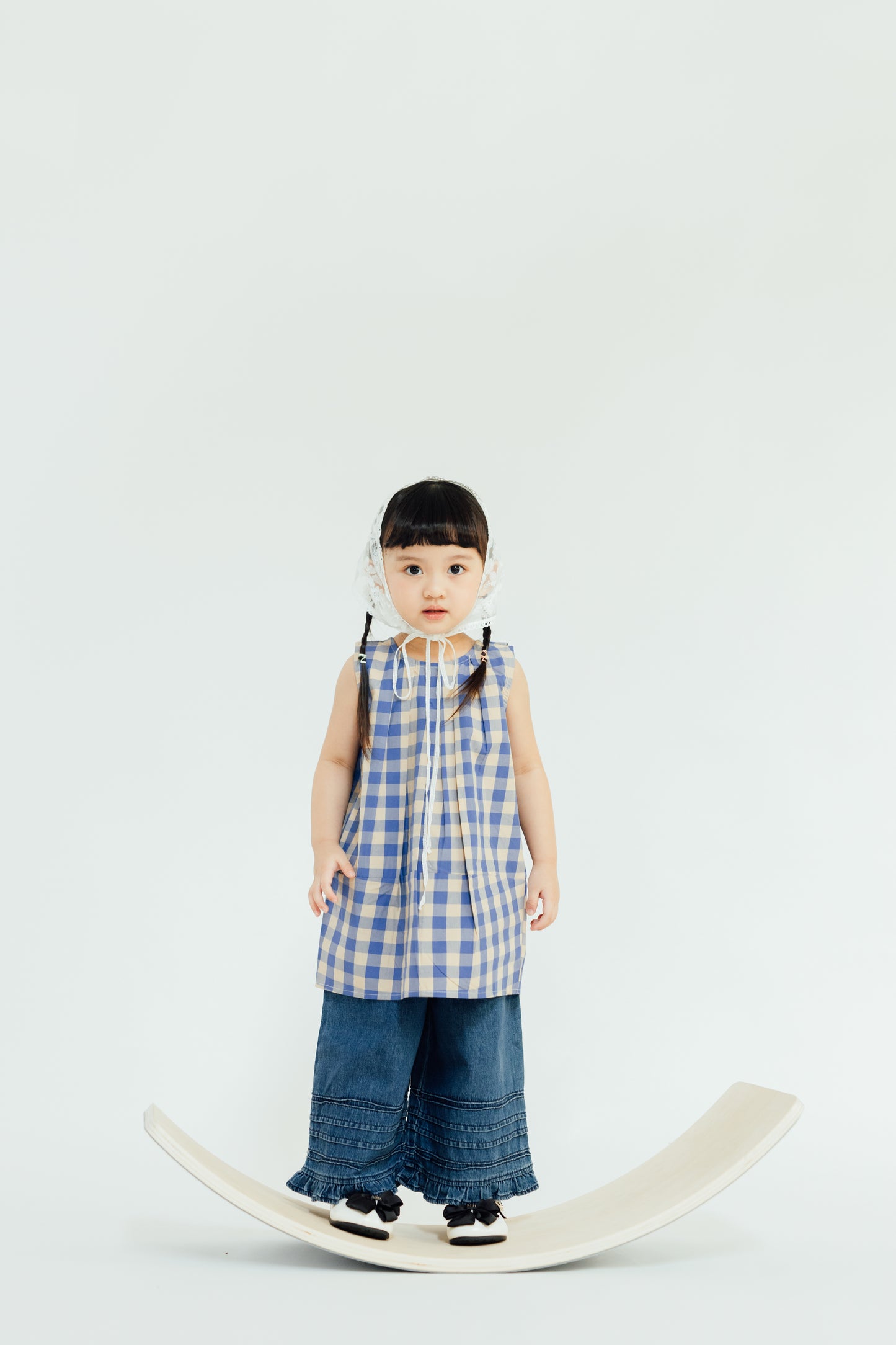 Blue Gingham Tunic Dress