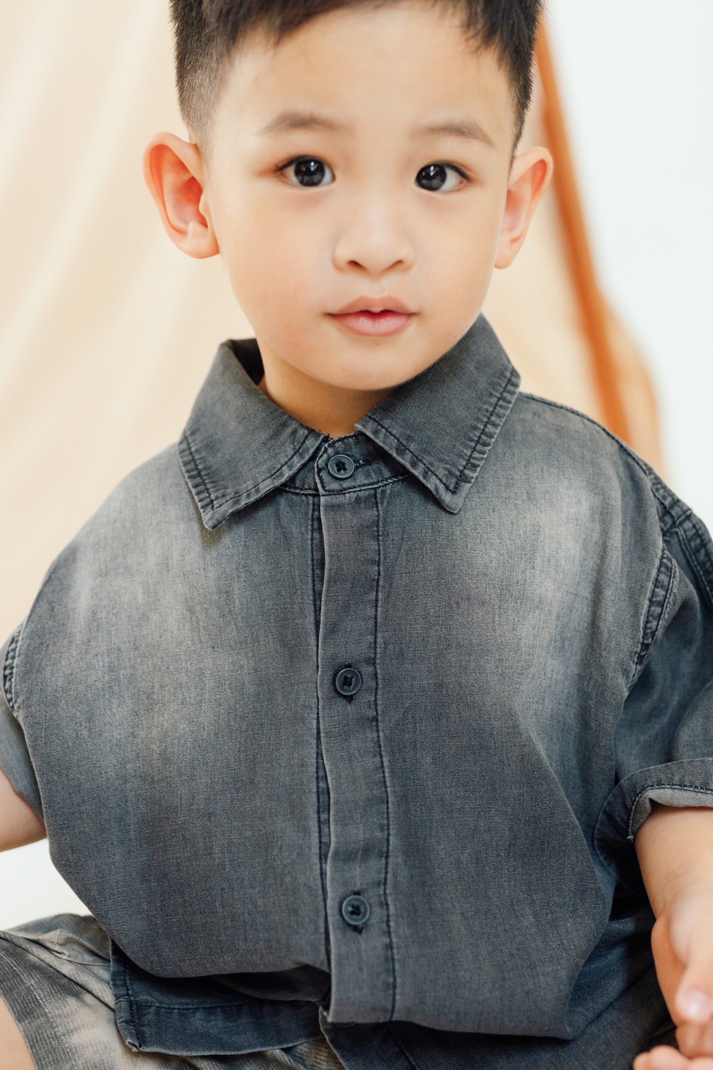 Faded Oversized Denim Shirt