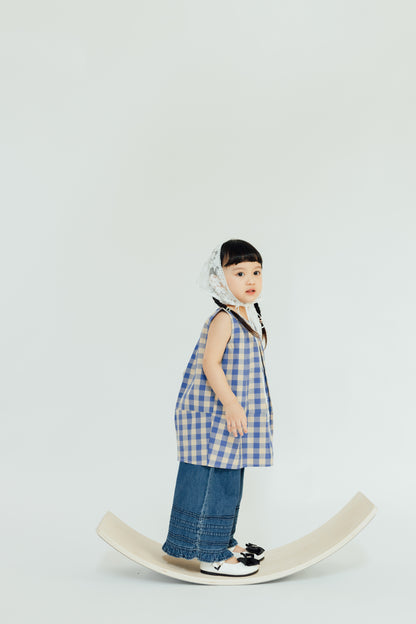 Blue Gingham Tunic Dress