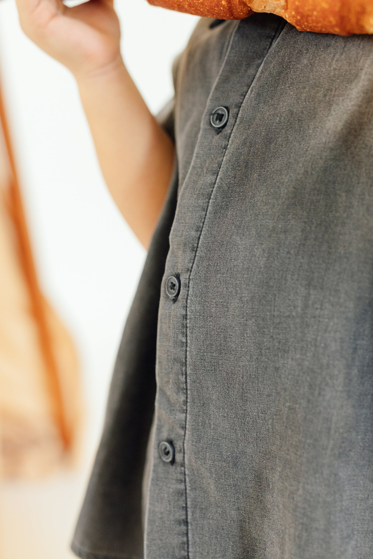 Faded Oversized Denim Shirt