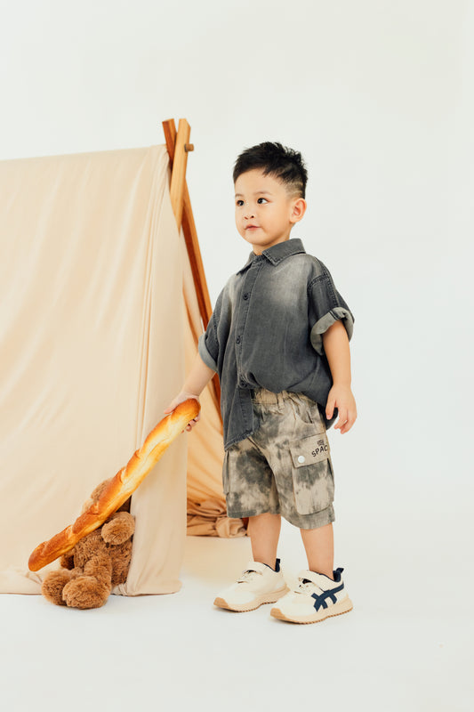 Spray Dye Cargo Shorts