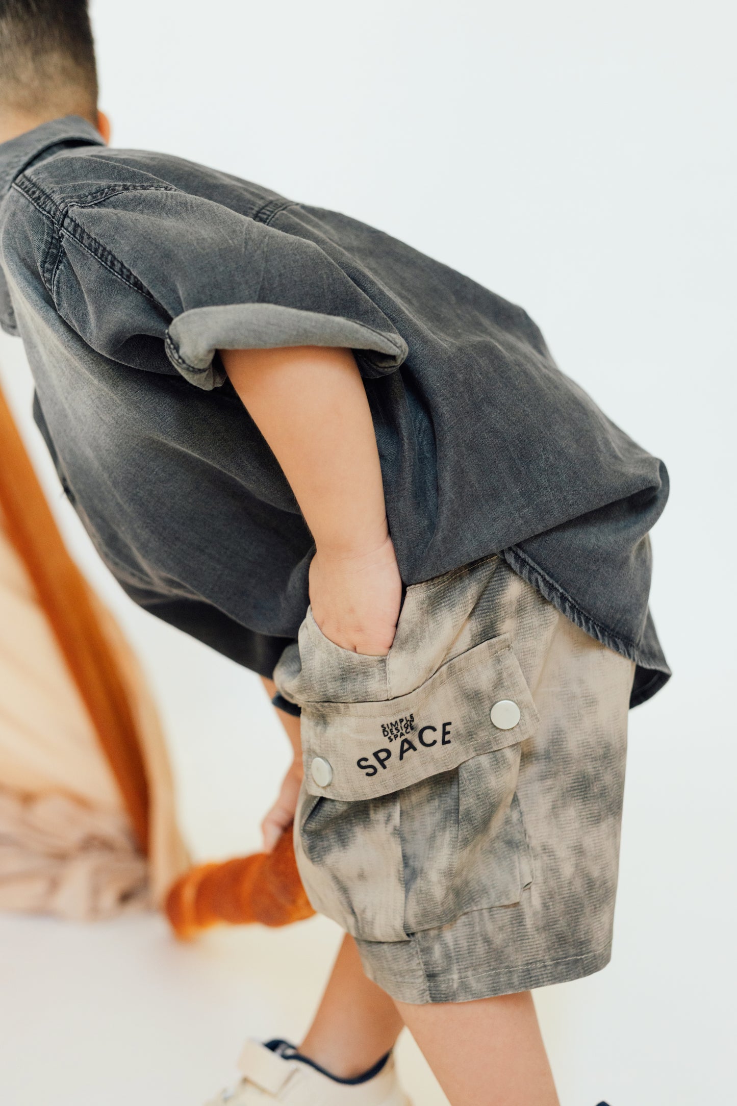 Spray Dye Cargo Shorts