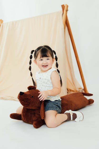 Blue Ribbon Ruffle Tank