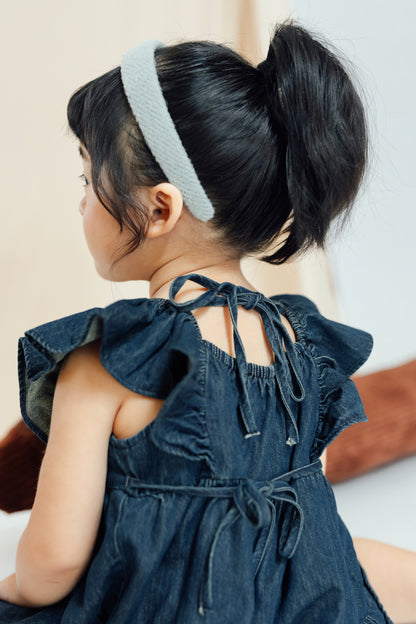 Butterfly Denim Bow Dress