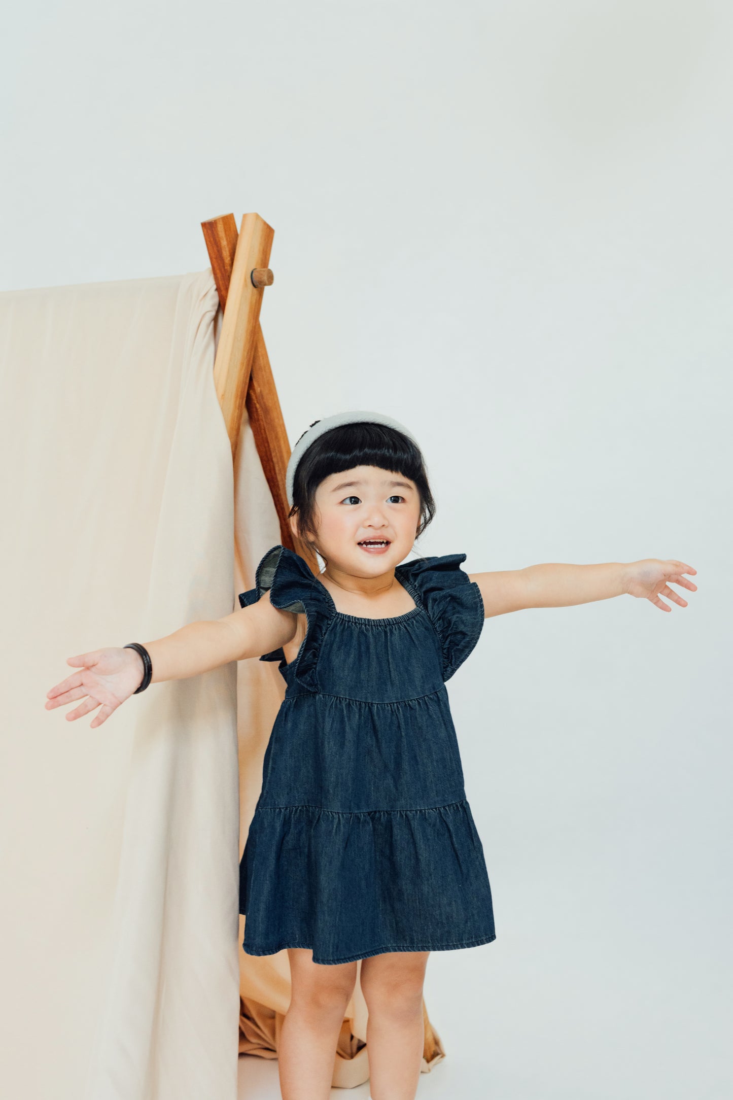 Butterfly Denim Bow Dress