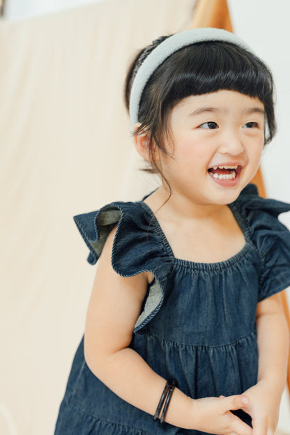 Butterfly Denim Bow Dress