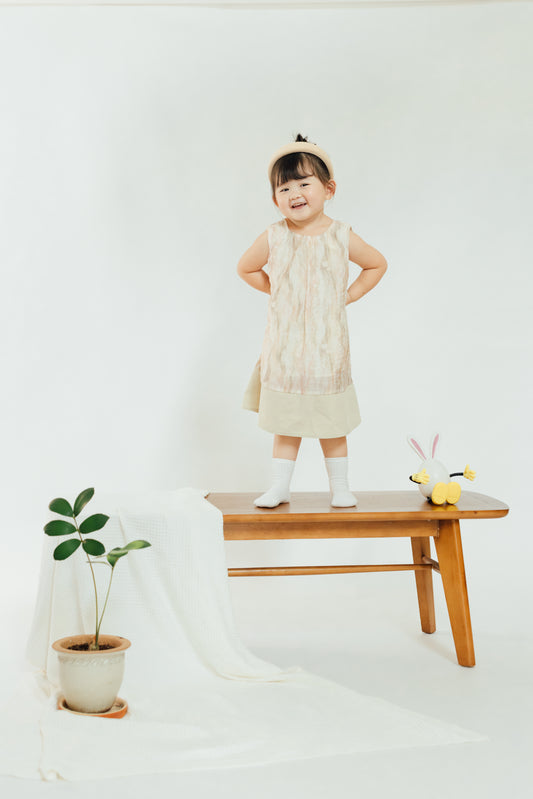 Pastel Marble Layered Dress