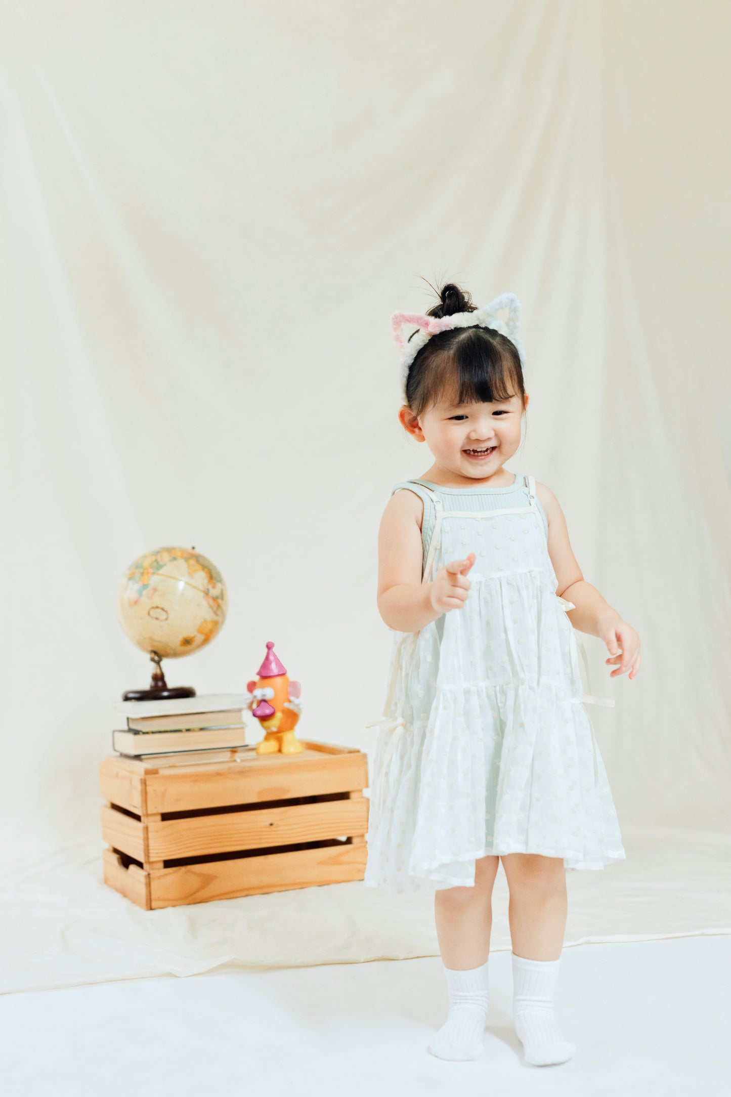 Minty Lace Layered Dress