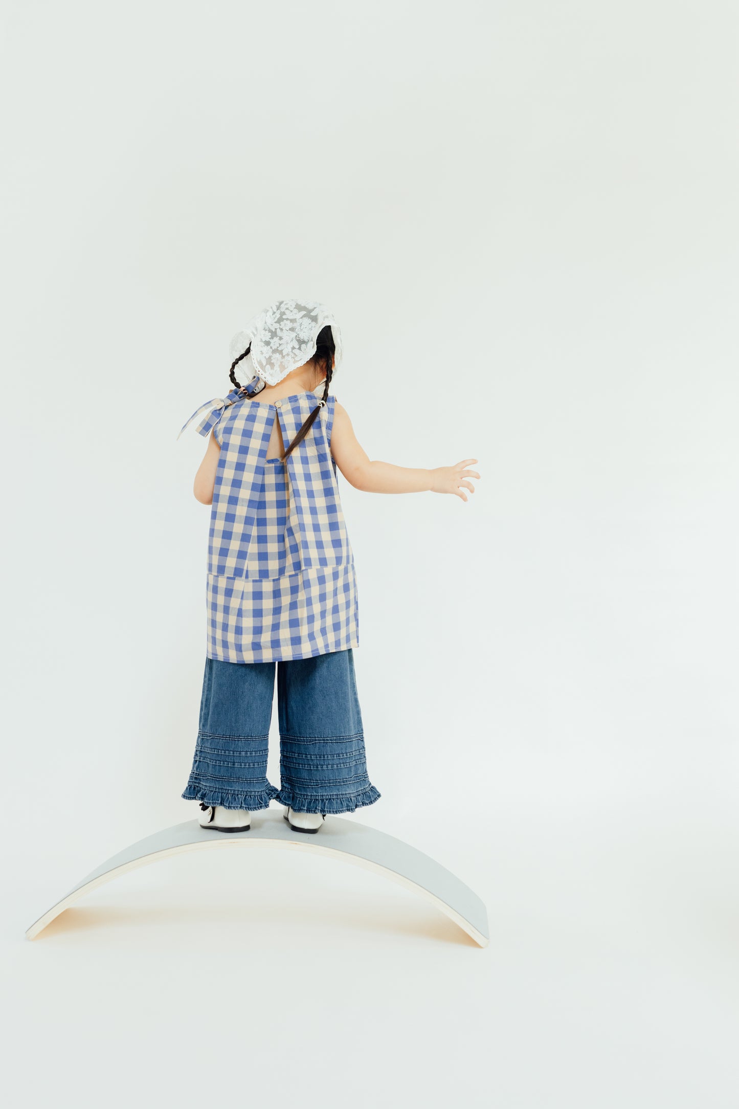 Blue Gingham Tunic Dress