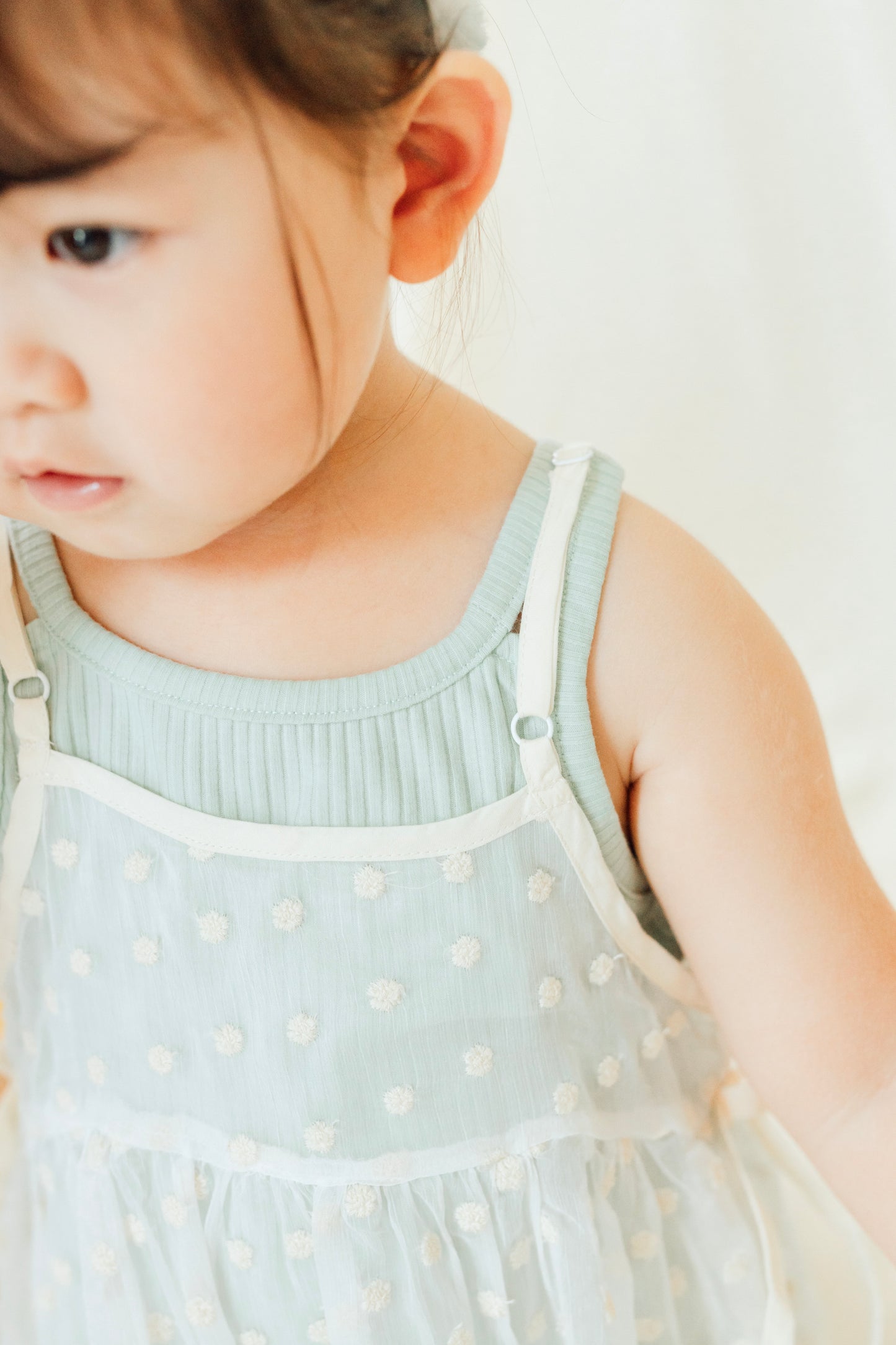 Minty Lace Layered Dress