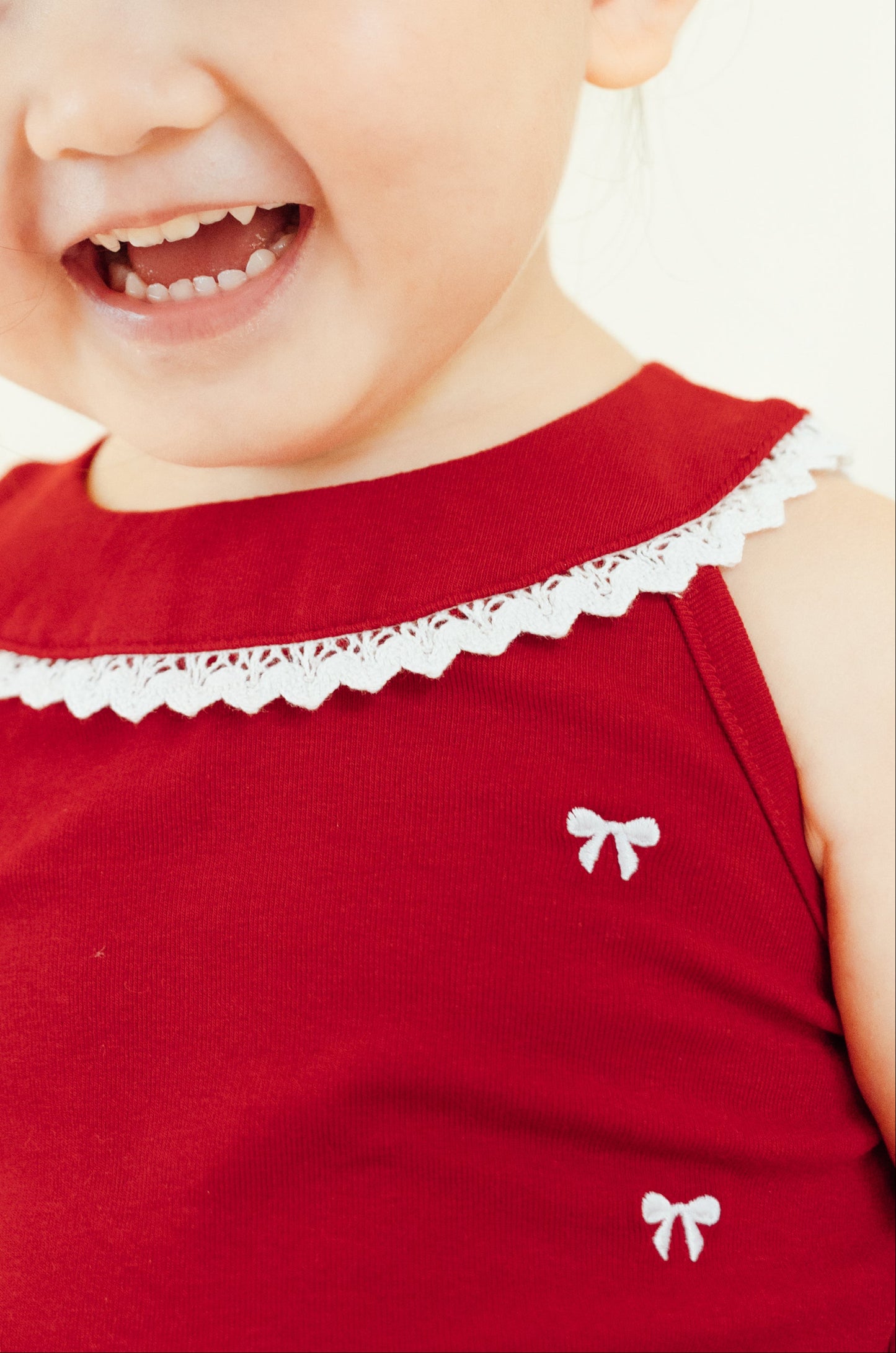 Ballet Bow Embroidered Top