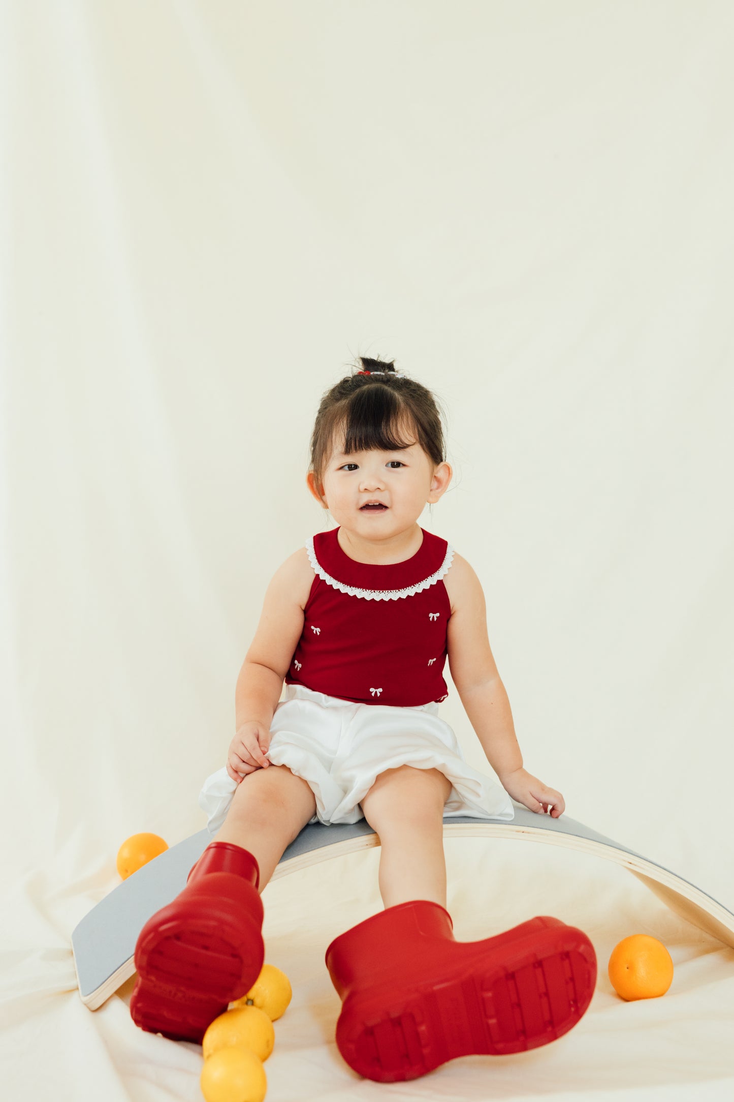 Ballet Bow Embroidered Top