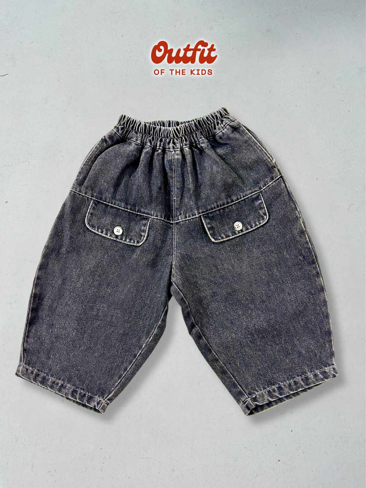Charcoal Washed Denim Pants