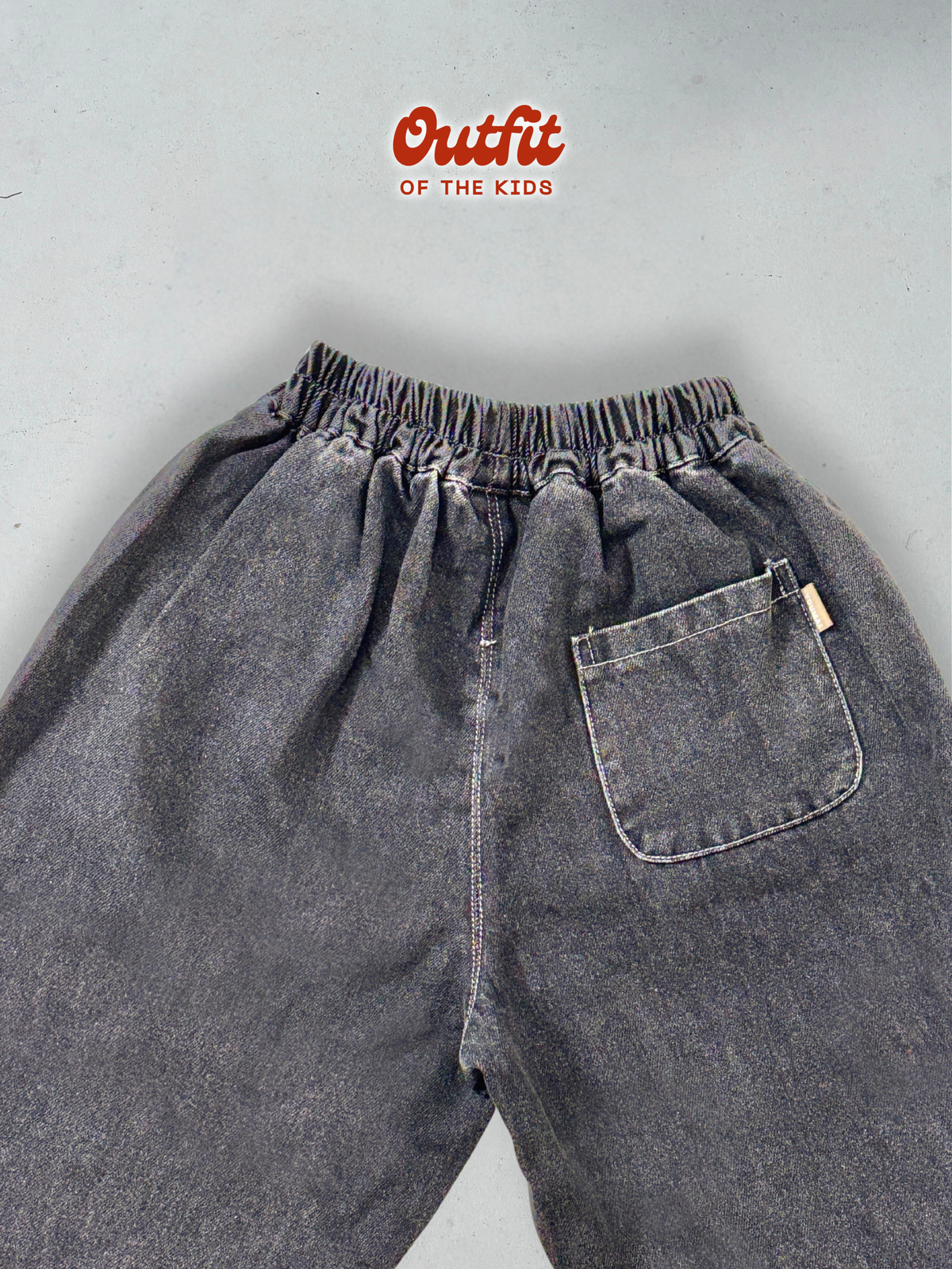 Charcoal Washed Denim Pants