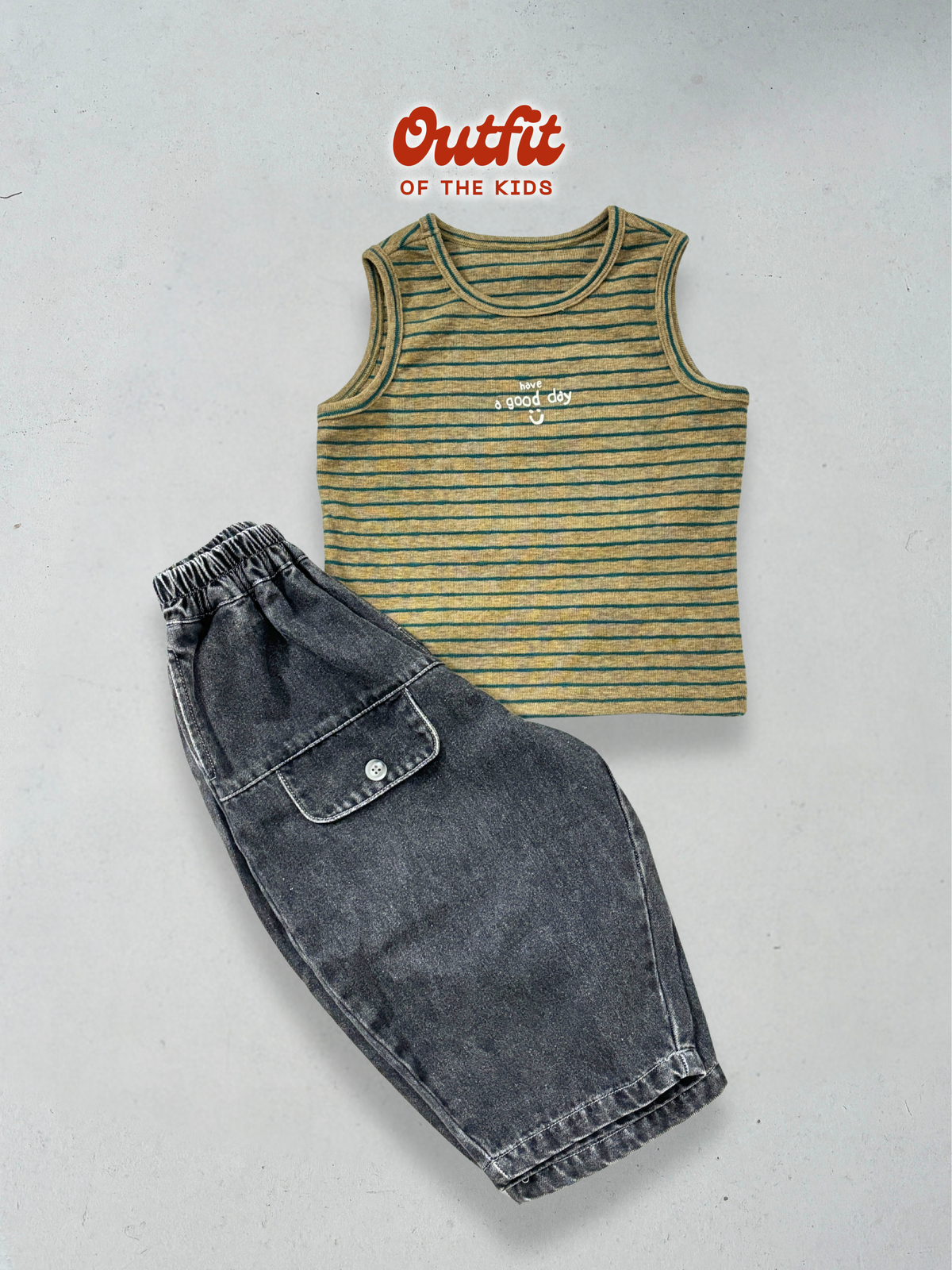 Charcoal Washed Denim Pants