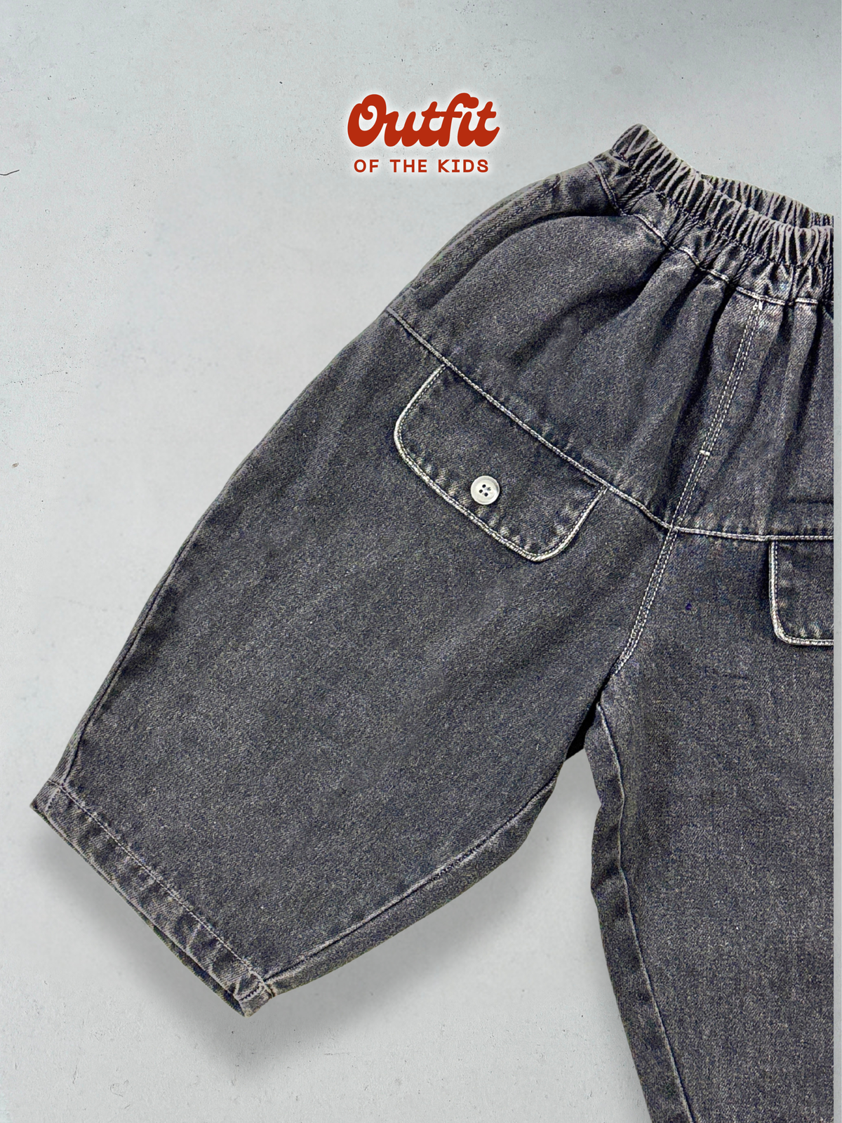Charcoal Washed Denim Pants