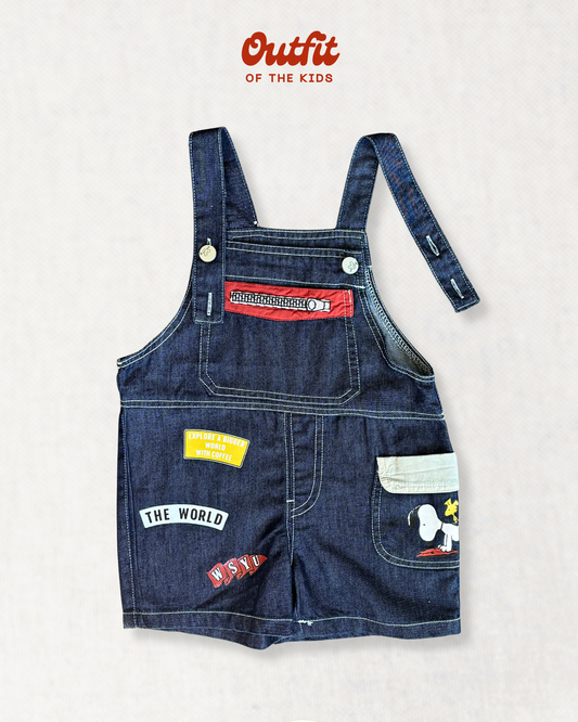 Snoopy Denim Overalls