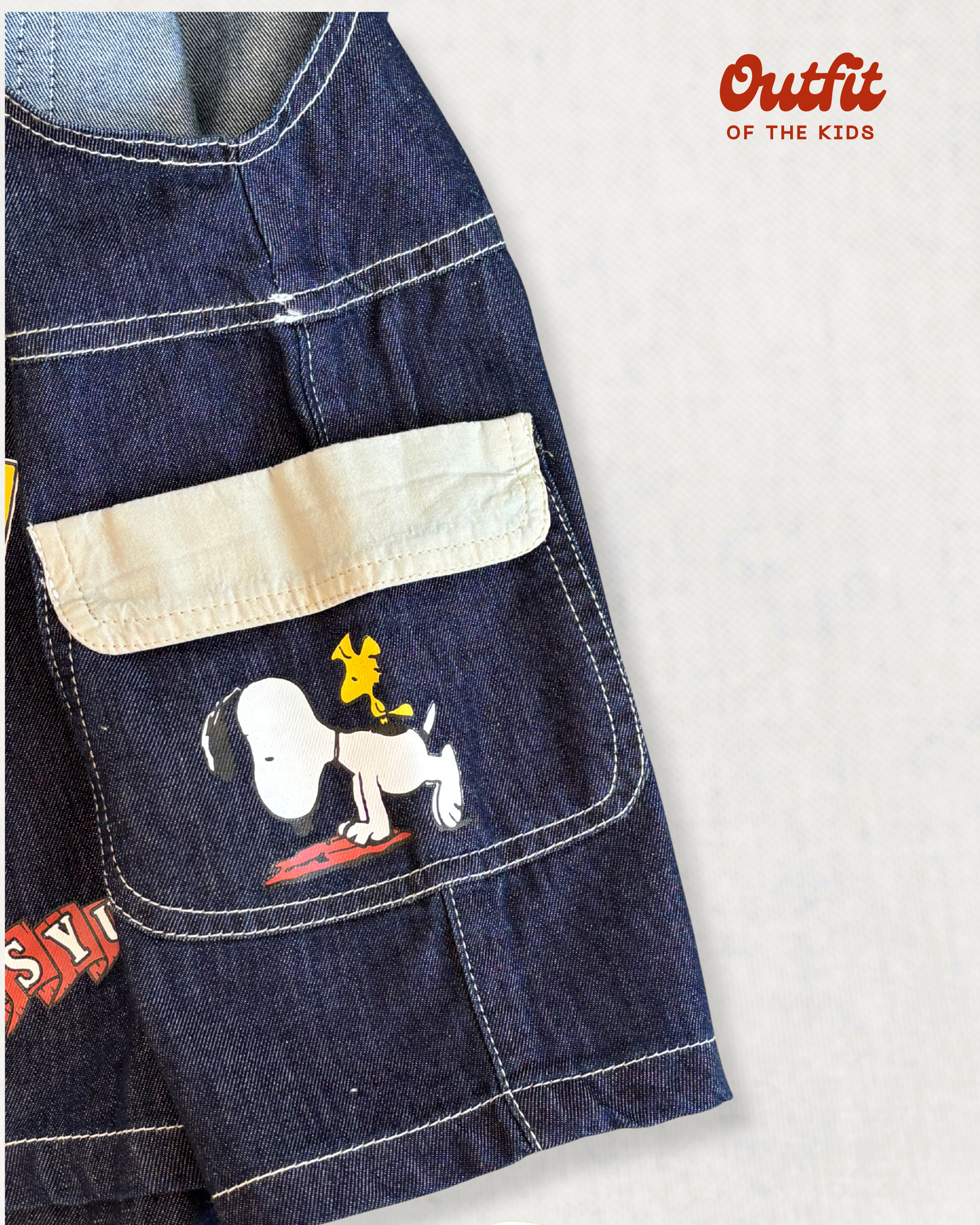 Snoopy Denim Overalls