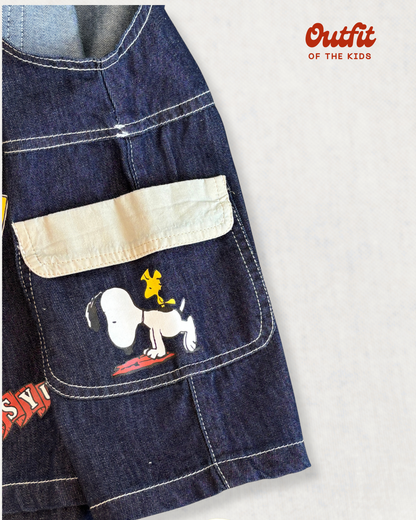 Snoopy Denim Overalls