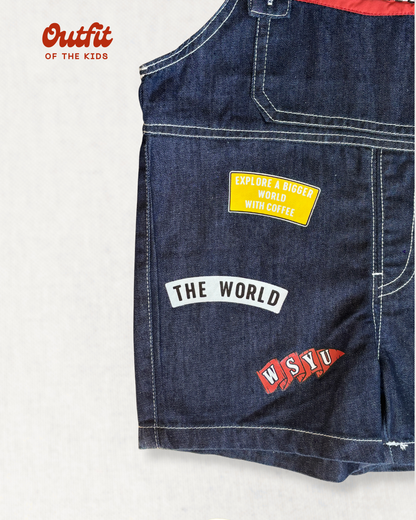 Snoopy Denim Overalls